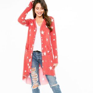 NWT Star Hi-Low Cardigan MADE IN USA